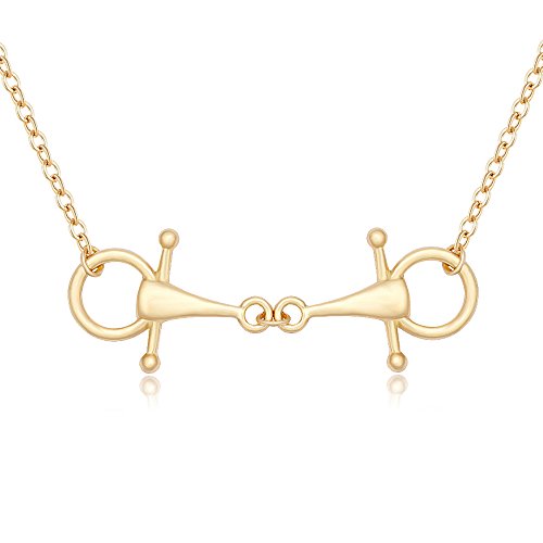 【中古】【未当て嵌める・未開封品】manzhen Snaffle Bit首飾りfor Horse Lover Equestrian宝飾品