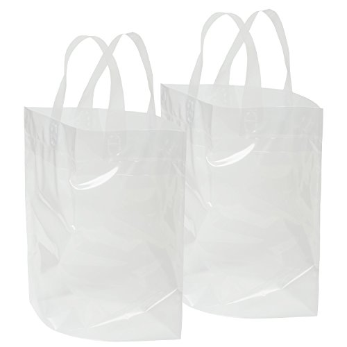 【中古】【未使用・未開封品】grinderPUNCH クリアバッグ ソフトループハンドル付き 12インチ X 12インチ X 6インチ 厚い プラスチック ショッピング ランチ スタジアム トー