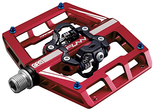 【中古】【未当て嵌める・未開封品】Funn(気違い) マンバ(Mamba) ゼムクリップ受け答え ペダル セト、春月仕掛け、両面クリート、SPD相応う、ビンディングペダル、マウンテンバイク(