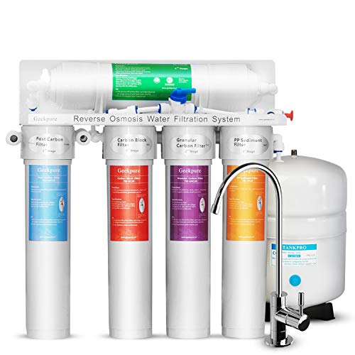 【中古】【未使用・未開封品】Geekpure 5 Stage the Best Simplest Installation Reverse Osmosis Drinking Water Filter System with Twist Filters-75GPD 141［並行輸入］