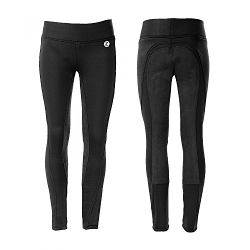 【中古】【未使用・未開封品】(XX-Small, Black) - Horze Active Kids Full Seat Winter Tights
