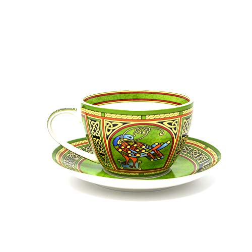 【中古】【未使用・未開封品】Irish Weave Bone China Cup & Saucer Set With Celtic Peacock Design｜AJIMURA-SHOP
