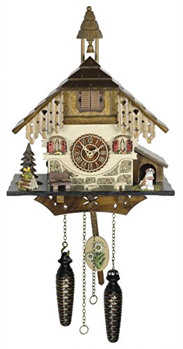 【中古】【未当てはめる・未開封品】石英式カッコウ時計 シュヴァルツヴァルド（浅ぐろい森）の家 楽曲付 TU 4236 QM