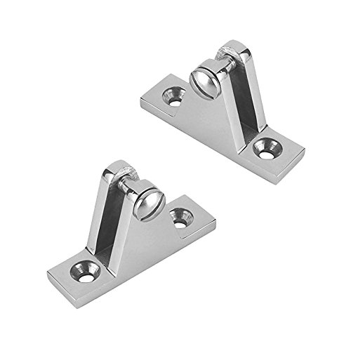 【中古】【未使用・未開封品】amadget 2個Marineボートデッキヒンジマウントビニミ継手ハードウェア316ステンレススチール