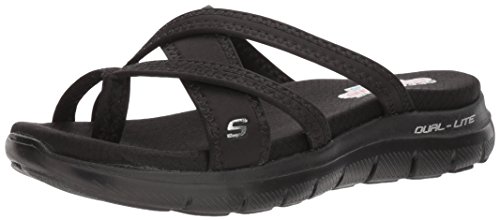 【中古】【未当て嵌める・未開封品】Skechers レディース Flex Appeal 2.0-Start Up 運動競技サンダル US 大きさ: 9 色合い: 黒いこと
