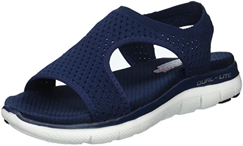 【中古】【未当て嵌める・未開封品】[スケッチャーズ] Cali レディース Flex Appeal 2.0 - Deja Vu 色つや: 青碧