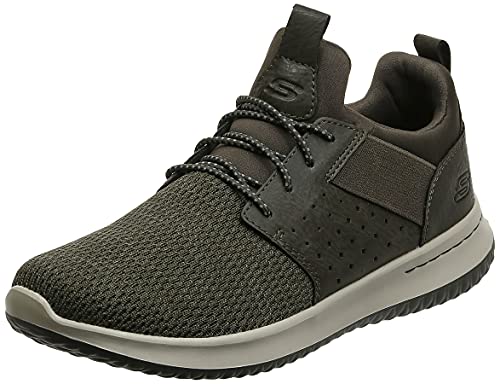【中古】【未当て嵌める・未開封品】Skechers Men\u0027s Classic Fit-Delson-Camden Sneaker,olive,9 M US 靴-その他
