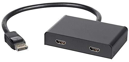 【中古】【未使用・未開封品】Monoprice 121974 2ポート DisplayPort 1.2 - HDMI マルチストリーム トランスポート (MST) ハブ DP - HDMI ブラック 14,784円