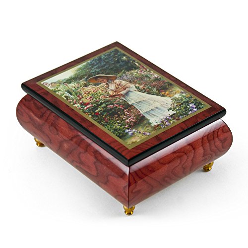 【中古】【未使用・未開封品】手作りErcolano音楽ボックスwith Paintedシーン" Quite Garden " by Sandra Kuck 445. You Are My Sunshine MSKG614RD|AJIMURA-SHOP