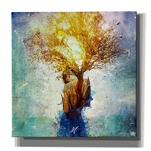 【中古】【未使用・未開封品】Cortesi Home Forgiveness by Mario Sanchez Nevado ジークレー キャンバス ウォールアート 45.72cm x 45.72cm イエロー