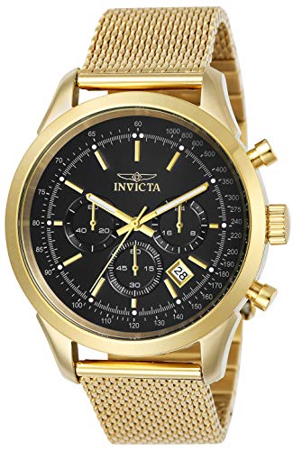 【中古】【未当て嵌める・未開封品】Invicta Men\u0027s 25223 Speedway Quartz Chronograph Black Dial Watch