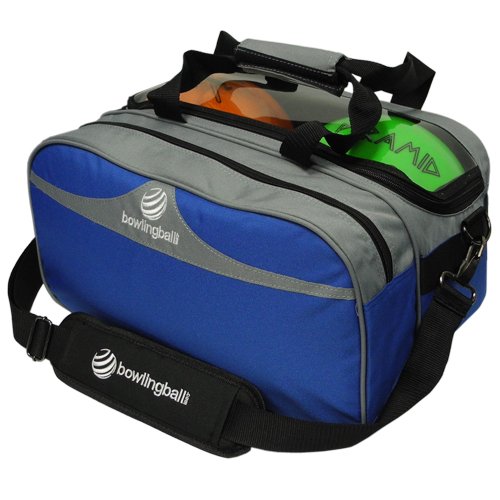 【中古】【未使用・未開封品】bowlingball. ComダブルトートバッグPlusクリアトップシルバー/ロイヤルブルー｜AJIMURA-SHOP