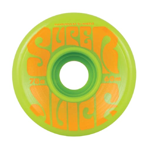 【中古】【未当て嵌める・未開封品】OJ Wheels (オージェイ ウィール) Super Juice 60粍 78a 滑るゲーム盤 スケボー ソフトウィール 4個仕掛ける (GREEN) パーツ-ウィール-スケートボード・インラインスケート