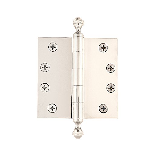 【中古】【未使用・未開封品】Grandeurハードウェア833877?4?" Acorn Tip Heavy Duty Hinge with Squareコーナーでヴィンテージ真鍮 4" x 4" 833966 1｜AJIMURA-SHOP