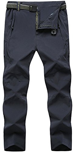 【中古】【未使用・未開封品】TBMPOY　メンズ　アウトドア向け　ベルト付き速乾・軽量・防水ハイキングマウンテンパンツ X-Large