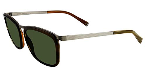 【中古】【未当て嵌める・未開封品】John Varvatos Men\u0027s Jv V520 Olive Horn 56/18/145 V520OLI56 Sunglasses