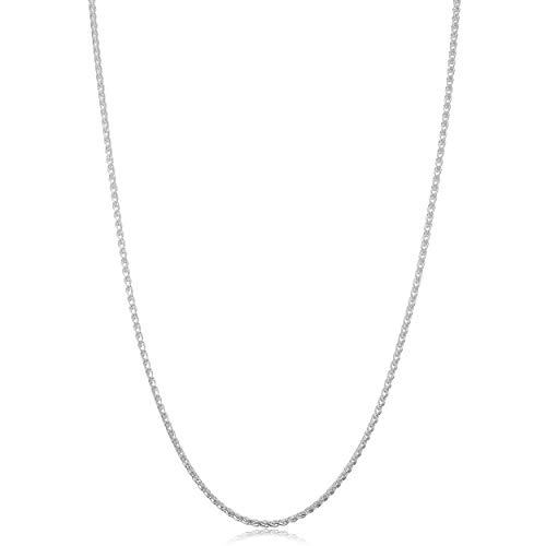 【中古】【未使用・未開封品】(sterling-silver, 26.0 inches) - Sterling Silver 1.5mm Italian Round Wheat Chain (14, 16, 18, 20, 22, 24, 30 or 36 inch)|AJIMURA-SHOP