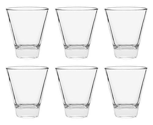 【中古】【未当て嵌める・未開封品】Barski European Glass - Double Old Fashioned Tumbler Glasses - Uniquely Designed - Set of 6-310ml - Made インチ Europe