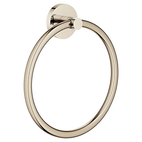 【中古】【未当て嵌める・未開封品】GROHE 40365BE1 エッセンシャルタオルリング 光輝Ｎｉ