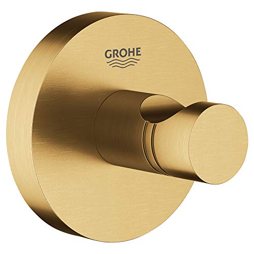 【中古】【未使用・未開封品】GROHE 40364GN1 Essentials 壁掛け式バスルームローブフック つや消しクールサンライズ