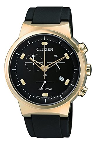 【中古】【未使用・未開封品】Citizen シチズン Eco-Drive Chronograph Citizen ブラック メンズ カジュアル ソーラー 海外出荷 AT2403-15E|AJIMURA-SHOP