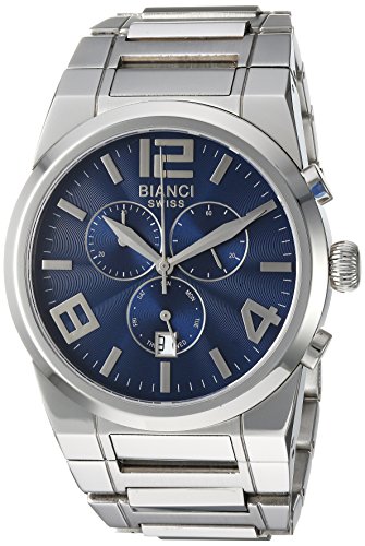 【中古】【未使用・未開封品】ROBERTO BIANCI WATCHES メンズ リッツォ」スイスクォーツステンレススチールカジュアルウォッチ、カラー：シルバートーンダウン（モデル：Rb907