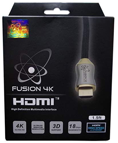 【中古】【未使用・未開封品】Fusion4K 高速 4K HDMIケーブル (4K @ 60Hz) - プロフェッショナルシリーズ (1.5フィート)|AJIMURA-SHOP