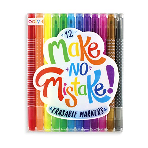 【中古】【未使用・未開封品】OOLY Make No Mistake Erasable Markers Set of 12