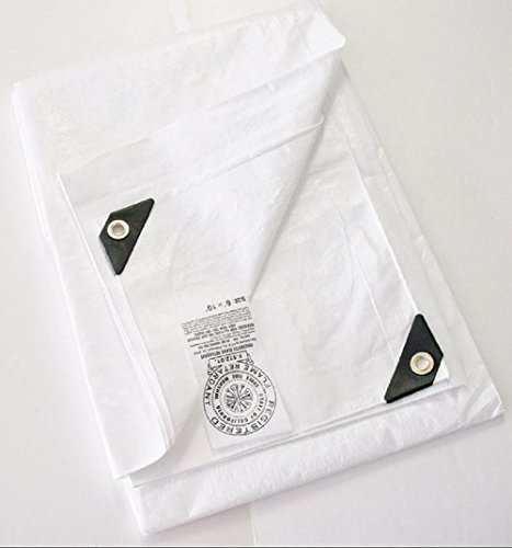 【中古】【未当てはめる・未開封品】6?\u0027 x 20?\u0027白いことFire/難燃性Heavy DutyポリTarp