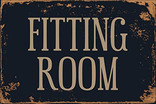 【中古】【未当て嵌める・未開封品】Fitting Room 8?\" x 12?\""ヴィンテージアルミレトロメタルサインvs487"