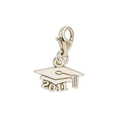 【中古】【未使用・未開封品】Grad Cap 2011 チャーム ロブスタークロウクラスプ付き ブレスレットとネックレス用チャーム, イエローゴールド, 該当なし