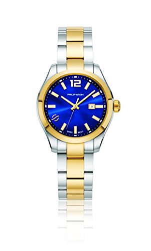 【中古】【未当て嵌める・未開封品】Philip Stein Women \u0027s \u0027 Traveler \u0027 Swiss Quartz andステンレス鋼スチール写真Casual Watch , Color : Two Tone ( Model : 91tg-cblmop-sstg )