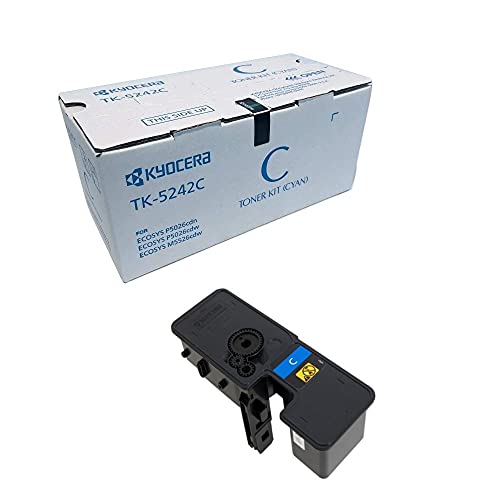 【中古】【未当て嵌める・未開封品】1t02r7cus0?tk5242?C Copystar完全無欠トナーカートリッジ3000ペイジ刷り上げる可、シアン