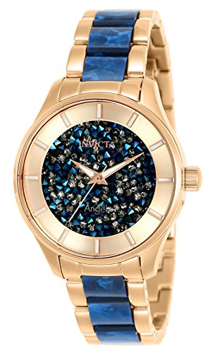 【中古】【未当て嵌める・未開封品】Invicta Women\u0027s 25243 Angel Quartz 3 Hand Blue Dial Watch 靴-その他
