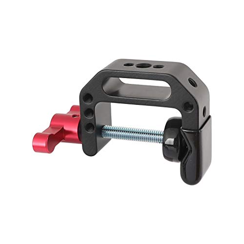 【中古】【未使用・未開封品】CAMVATE C-クランプカメラモニター（赤色T-ハンドル）の1/4と3/8ネジ穴｜AJIMURA-SHOP