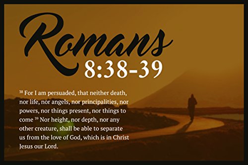 【中古】【未使用・未開封品】jsc544?Romans 8?: 38???39?Bible Verseポスターウォーキングパス| 18-inches by 12-inches | Motivational Inspirational教育Religious |