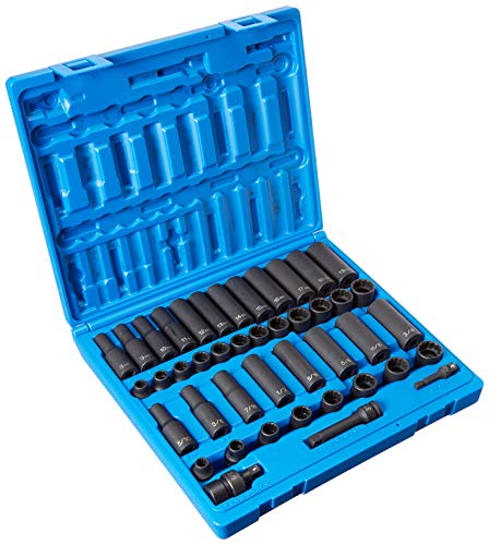 【中古】【未使用・未開封品】グレー空気圧GRE1643RD 3/8インチ ドライブ標準/ディープSA/メトリック-12ポイント 43パック｜AJIMURA-SHOP