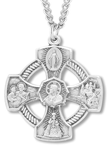 【中古】【未使用・未開封品】HeartlandメンズInfant of Prague 4?Wayクロスネックレス USA Made +チェーンChoice