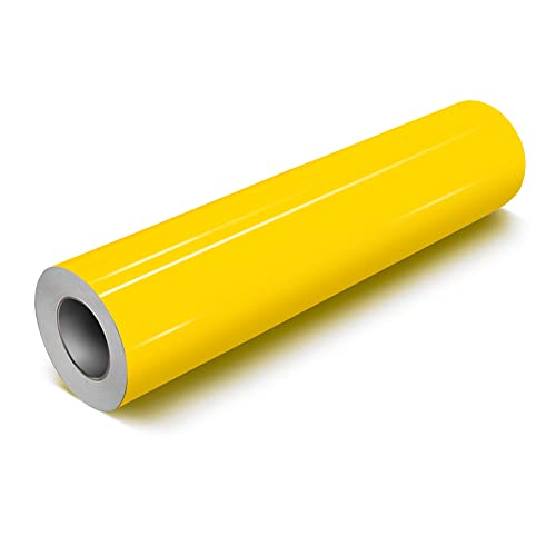 【中古】【未使用・未開封品】VViViD イエローグロス DECO65 永久粘着クラフトビニール クリカット/シルエット/カメオ用 (20フィート×11.8インチ ラージロール)