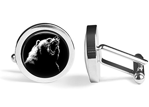 【中古】【未当て嵌める・未開封品】Grizzly Bear Cufflinks ( Angled Edition )