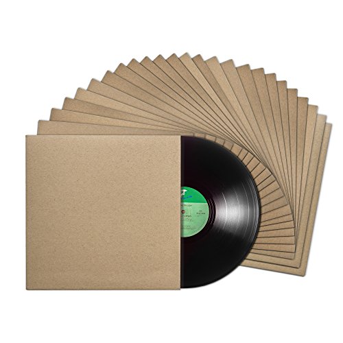 【中古】【未使用・未開封品】TunePhonikビニールレコードジャケットwith脊椎、センター穴なし| Made in LA 12 inch ブラウン 270133