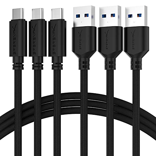 【中古】【未当てはめる・未開封品】Sabrent 「3本仕かける」 22AWG 割り増し金 90糎 USB有線テレビ、USB Type-A 3.0からUSB Type-C有線テレビ、同時発生と申し受ける「黒いこと」(CB-C3X3)