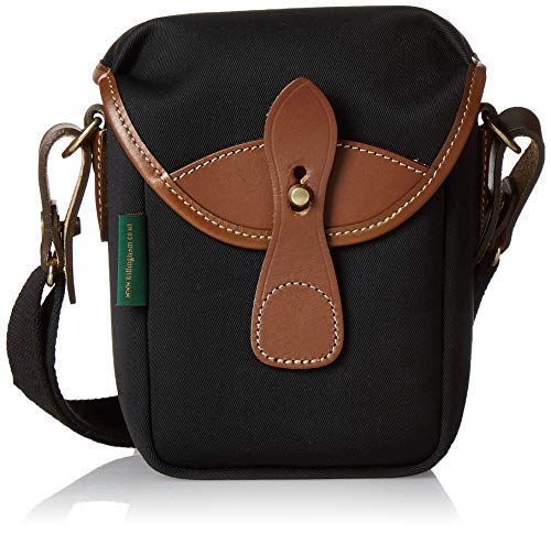 【中古】【未当て嵌める・未開封品】Billingham 72 スモールカメラバッグ (黒いこと帆布/タンなめし革)