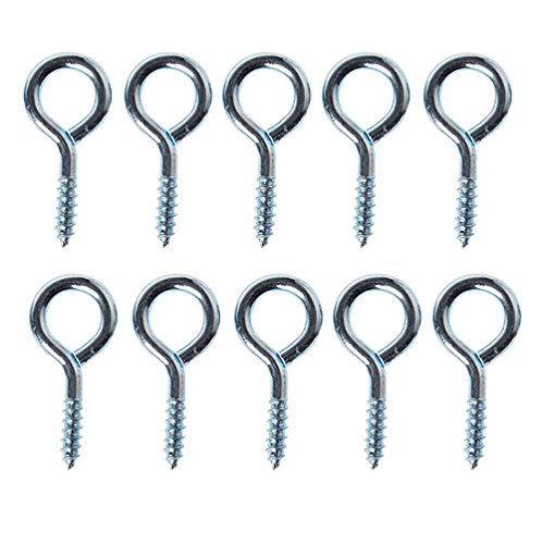 【中古】【未使用・未開封品】LRrhステンレススチール亜鉛メッキ直径# 8ねじ目、Lagスレッド、1?/ 2インチEyeインナー寸法1???5?/ 8インチ長、10枚パック|AJIMURA-SHOP