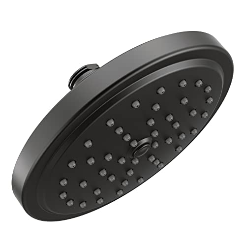 【中古】【未当てはめる・未開封品】Moen S176BL シャワーAcc 割り増し金7in シングル役立つこと シャワー天々 浸水レインシャワーテクノロジー つや消し黒いこと