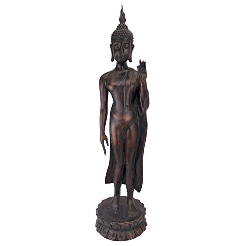 【中古】【未当て嵌める・未開封品】デザイントスカーノFree From Fear Standing Buddha statue