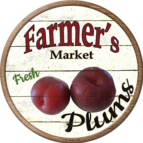 【中古】【未使用・未開封品】SMART BLONDE Farmers Market プラム ノベルティ メタル円形サイン C-755｜AJIMURA-SHOP