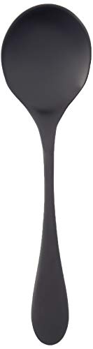 【中古】【未使用・未開封品】(Matte Black) - KNORK 6-Piece Bouillon Spoon, Titanium Coated Set (Matte Black)|AJIMURA-SHOP
