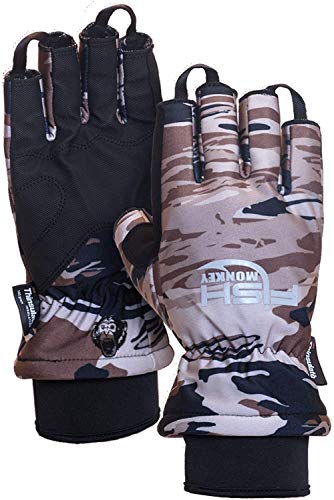 【中古】【未使用・未開封品】プレミアムInsulated half-finger釣りグローブ???Fall水Camo|AJIMURA-SHOP