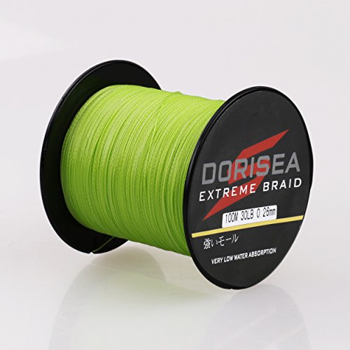【中古】【未使用・未開封品】dorisea Extreme Braid 100?% PE編組釣りライン109yards-2187yards 6???300lbテスト蛍光グリーン|AJIMURA-SHOP